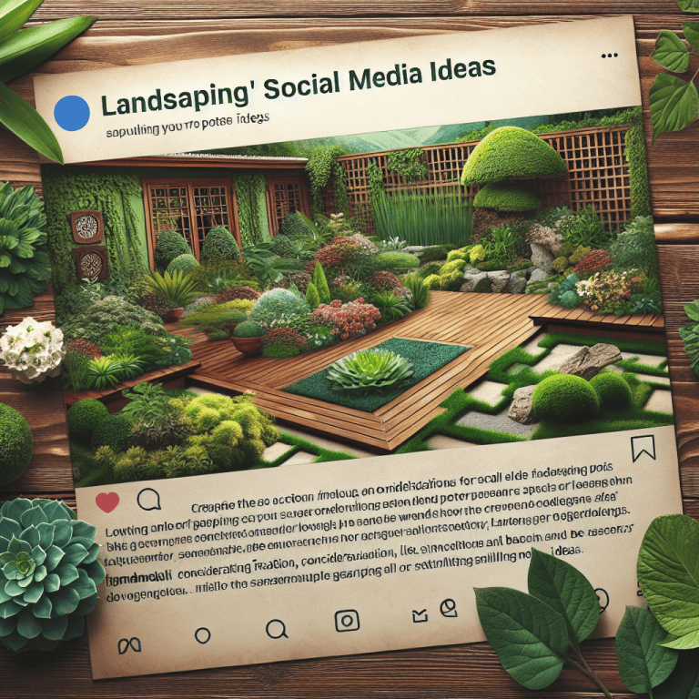 landscaping social media post ideas